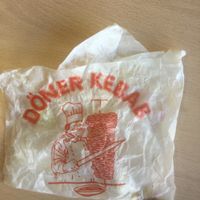 My falafel came wrapped in this paper. I think it is unacceptable to use this kind of propaganda in a vegan place.  at Falafel Vegano - Food Stall in Barcelona