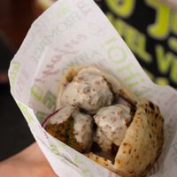 falafel pitta at Falafel Vegano - Food Stall in Barcelona