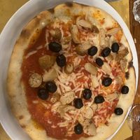 Funghi porcini con olive neri   at La Rusticana in Citta Santangelo