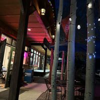 Outdoor seating  at Last Chance Pizza Company in Dillon