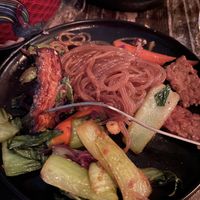 Lo mein at Full Bloom in Miami Beach