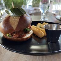 Nashville “chicken” burger   at Full Bloom in Miami Beach