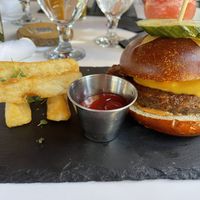 Amazing burger  at Full Bloom in Miami Beach