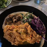 Shawarma platter  #Veganuary at Full Bloom in Miami Beach