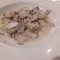 Ravioli with shaved truffle (4/5) at Full Bloom in Miami Beach