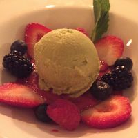 Homemade key lime gelato at Full Bloom in Miami Beach