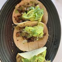 Vegan carne asada tacos  at Full Bloom in Miami Beach