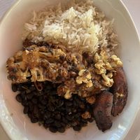 Taco bowl with plantains dish  at Full Bloom in Miami Beach