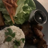 Lemongrass Pok (w/ delicious lion’s mane mushrooms)  at Full Bloom in Miami Beach