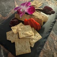 Vegan cheese platter at Full Bloom in Miami Beach