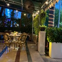 Outdoor terrace  at Full Bloom in Miami Beach