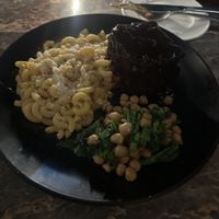 Chickpea meat loaf 6.5/10 wish I would’ve gotten salad instead of the Mac n cheese; which I didn’t eat.   at Full Bloom in Miami Beach