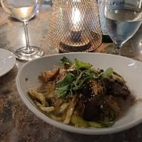 Pok Belly Noodles    (Lions Mane) #Veganuary at Full Bloom in Miami Beach