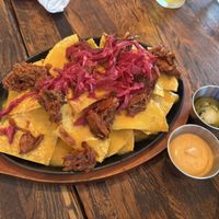 Nachos (jalapeno and mayo on side)  at Full Bloom in Miami Beach