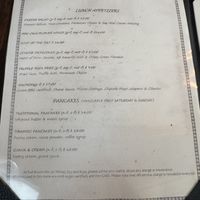 Lunch menu   at Full Bloom in Miami Beach