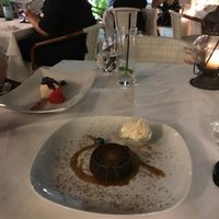 Caramel chocolate lava cake!!! at Full Bloom in Miami Beach