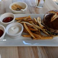 Vegan Impossible Burger at Full Bloom in Miami Beach