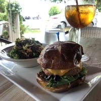 Delicious burger at Full Bloom in Miami Beach