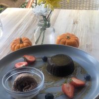 Chocolate Lava Cake and Chocolate Gelato  at Full Bloom in Miami Beach