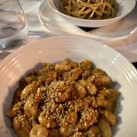 Gnocchi amd carbonara at Full Bloom in Miami Beach