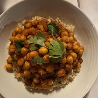 Great chickpea masala at Full Bloom in Miami Beach