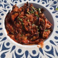 eggplant with tomato sauce  at Kaldrma in Bar