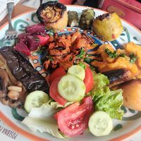 Vegetarian plate, vegan version at Kaldrma in Bar