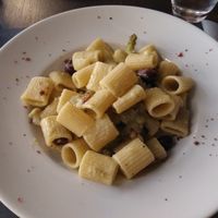 Vegan pasta with broccoli cream at Pasta and Social in Rome