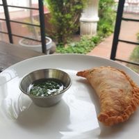Empanada at SoyGreen in San Salvador