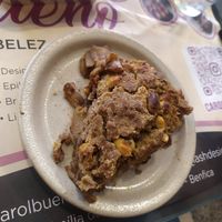 Crumble de maçã e amendoim at Folha Verde in Lisbon