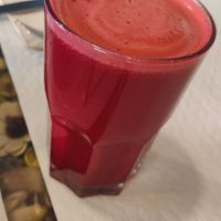 Beetroot juice at Folha Verde in Lisbon