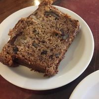 Banana and walnut cake at Damascena Coffee House Delicatessen in Birmingham