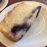 Blueberry and lemon cake at Damascena Coffee House Delicatessen in Birmingham