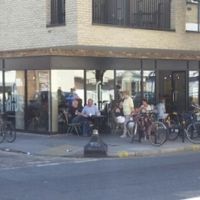 outside at The Hive of Vyner St in East London