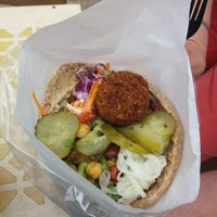 Classic falafel wrap 😍 at Eat a Pitta - Broadmead Kiosk in Bristol