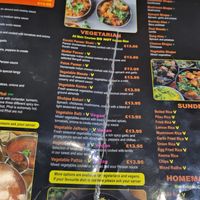 Another look at that menu at The Naz in Belfast