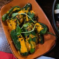 Padron peppers  at 2 Taps Winebar in Belfast