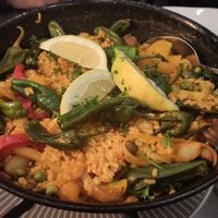 Veg paella at 2 Taps Winebar in Belfast
