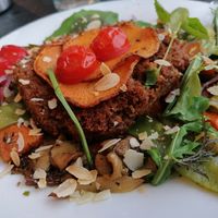 Jackfruit "Burger"  at Stübers Restaurant in Bacharach