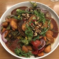 Vegan burger  at Stübers Restaurant in Bacharach