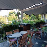 Außenbereich des Restaurants at Stübers Restaurant in Bacharach