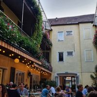 Patio - sooo cute! at Hotel Am Brilliantengrund in Vienna