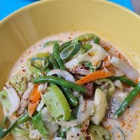 Bicol Express Tofu - a bit bland ;( at Hotel Am Brilliantengrund in Vienna