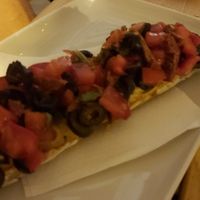 Biofresh Bruschetta with pate, olives and tomatoes at BIOFresh in Timisoara