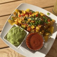 Rosti with extra avocado sauce   at BIOFresh in Timisoara