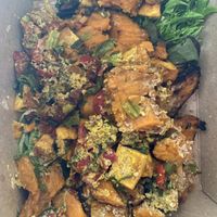 Stuffed potato (sorry the photo is not the best I ordered takeaway😅)  at BIOFresh in Timisoara