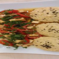 polenta and tofu at BIOFresh in Timisoara