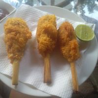 Crunchy Tofu with Lemongrass: Karma Water's awesome vegan version of fried chicken!  at Karma Waters in Hoi An