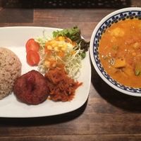 Curry japanese style at VegRecar in Matsuyama