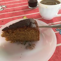 Lemon Cake and Coffee  at Carabrecol in Gran Canaria